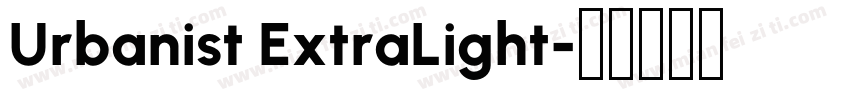 Urbanist ExtraLight字体转换